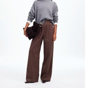 Madewell Harlow Wide-Leg Trousers in Drapey Twill